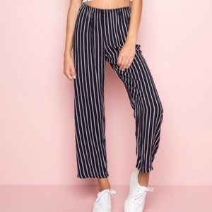 Brandy Melville black and white striped pants